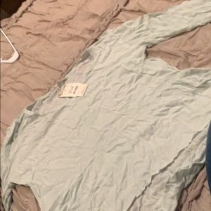 Light green long sleeve prairie top